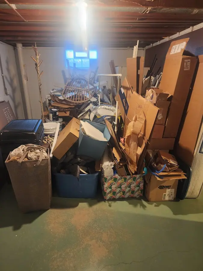 Roll-off dumpster container at job site for Construction Dumpster Rental in North Canton